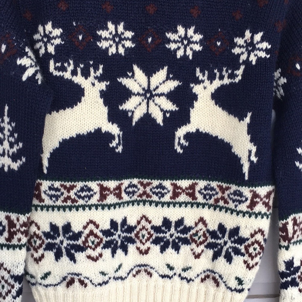 RALPH LAUREN RARE VINTAGE HAND KNIT CLASSIC PULLOVER SWEATER AUTHENTIC/COZY WOOL - Picture 4 of 14